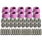 50pcs Plasma Cutter Kit Compatible Ag-60 Sg-55 Wsd-60 Fit Cut-60 Lgk-60 Pink silver
