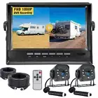 7'' Split Monitor DVR Recorder AHD Rear View Reverse Camera For Caravan Truck RV
