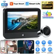 4.3 inch IPS LCD Intercom Video Monitor WIFI Peephole Doorbell PIR Motion Camera