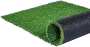 VEVOR Artifical Grass, 6 x 10 ft Rug Green Turf, 1.38" Fake Door Mat Outdoor Patio Lawn Decoration, Easy to Clean with Drainage Holes, Perfect for Multi-Purpose Home Indoor Entryway Scraper Dog Mats