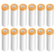 12 Rolls Pre-Taped Masking Film 59.1"x65.6ft Tape and Drape Plastic Drop Cloth