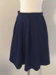 New Women's Cynthia Rowley Navy Flare Skater Skirt Size XS