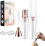 Orvanna Precision Eyebrow & Facial Trimmer, 2-In-1 Women'S Eyebrow And Facial Hair Removal Device, Orvanna Eyebrow Trimmer, Portable Electric Shaver For Women, Face, eyebrows (2 Sets)