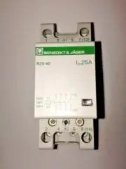 BENEDIKT&JAGER R25-40-230 4POLE DIN MOUNT CONTACTOR 230VAC COIL with 4xNORM OPEN