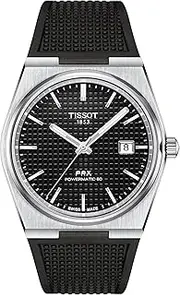 [Tissot] Men's T1374071705100 PRX Powermatic 80 Watch, Black, Modern