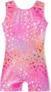 Gymnastics Leotards for Girls Sparkly One-Piece Pro Kids Unitard Biketards with