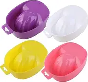 2pcs Nail Salon Bowls Manicure Nail Bowl Soak off Tool Tray Nail Art Bowl Manicure Bowl for Hand Dip Powder Remover Bowl Nail Soak Bowl Nail Art Dish Wash Soaking Bowl Polish Spa