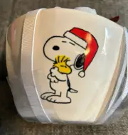 NWT Rae Dunn x Peanuts Snoopy Christmas Set of 4 Ceramic Measuring Cups