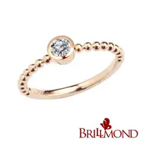 在飛比找momo購物網優惠-【BRILLMOND JEWELRY】18K 玫瑰金 10分