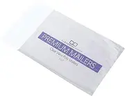 CleverDelights 5" x 7" Clear Front Poly Mailers - 5000 Pack - Strong Self-Adhesive Shipping Bags - 5x7 Inch Clear Front/White Back Envelopes