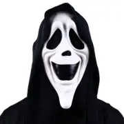 Scream mask, grimace, laugh, explode Halloween day and night killer, terror mask