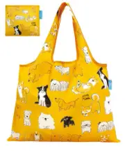 Shopping Folded Eco Shoulder Bag My Cute Puppy Reusable 2-Way Grocery Market