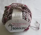 Trendsetter Yarns Bobolino Yarn #238 Purple/Burgundy/White~ 1.75 oz. /220 yds