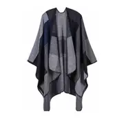 Ponch Cape Women Warm Shawl Wrap Cape Cardigan Sweaters Open Front