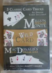 3 Classic Card Tricks DVD Magic Trick W/Free Deck