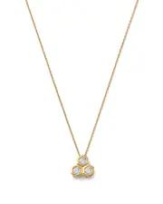 Bloomingdale's Fine Collection Diamond Honeycomb Bezel Pendant Necklace in 14K Yellow Gold, 0.5 ct. t. w.