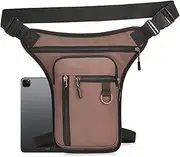 Drop Leg Bag - Motorcycle Bag, Polyester + PU Thigh Bag, Leg Bag Men | Hip Pack Motorcycle and Cycling, Leg Fanny Pack with Adjustable Tightness for Wallet Key Kettle Raincoat Gloves