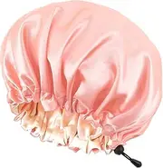 Large Double-Sided Adjustable Satin Sleep Cap, Hair Bonnet for Sleeping, Suitable for All Kinds of Hair