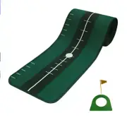 Launcher golf putting mat + hole cup set/putting mat 1ea, hole cup 1ea, flag 1ea