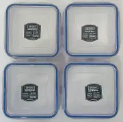 (Set Of 4)LOCK & LOCK Easy Essentials Food Storage lids/Airtight containers 20oz