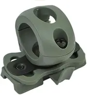 Outdoor Sports Airsoft Gear Helmet Accessory Light Holder Tactical Fast Helmet Wing Rail Mount Flash Light Clamp Side Rail Mount 1/1.2 inch / 30mm Flashlight Clip - 30mm