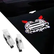 2PCS Door Lights Logo Compatible for Challenger 2013-Present, LED Ghost Shadow Welcome Puddle Projection Light Lamps Accessories (04)