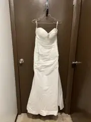 Size 8 Venus Bridal Gown Wedding Dress VN6607 Strap or Strapless w Scarf