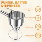 Pancake Batter Dispenser with Stand 1200ml Stainless Steel Funnel Cake teUfC