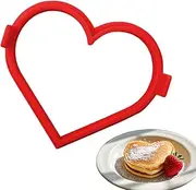 Heart Pancake Ring, Pancake Cooker Ring, Silicone Non-stick Reusable Cake Mould For Breakfast Frying Eggs, English Muffins