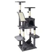 Cat Tree Scratching Post Tower House Furniture Wood - 171cm