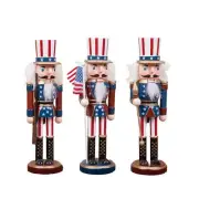25cm Christmas Nutcracker Doll Toy for Desktop Outdoor Decor Kids Gifts
