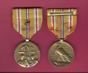 WWII Asian Pacific Theater Campaign Award medal with USMC Device on medal