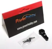 Powerhobby Aluminum 25T Servo Horn Black FOR Futaba Axial Savox Servo