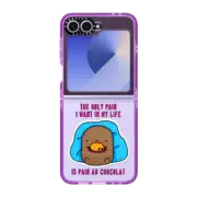 Galaxy Z Flip6 Impact Case the only pain is pain au chocolate