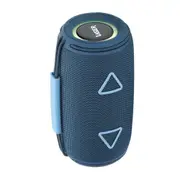 Laser Portable Fabric Wireless Bluetooth Speaker LED Audio/Music TWS Max Blue