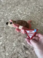 Bark Box S Armie Dillo Armadillo Plush Dog Toy Squeaker Crinkle New