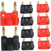LIFKICH Speaker Wire Banana Plugs 20pcs Dual Banana Plug Connectors Metal Plastic Construction