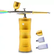 Quevina Cordless Airbrush Kit, Mini Airbrush Compressor, Handheld Portable Ai...