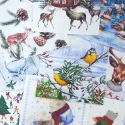 Mystery Decoupage Napkins, LOT of 20 Assorted Winter Napkin Collection