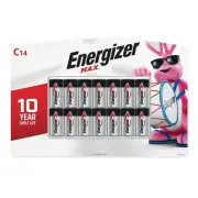 Energizer MAX C Cell Batteries Alkaline Batteries (14 Count)