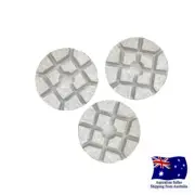 3" Resin Diamond Polishing Pad Square 3 Pcs Concrete Granite Terrazzo Stone