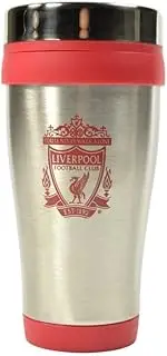 Liverpool FC Executive Metallic Travel Mug (UK Size: One Size) (Silver/Red)