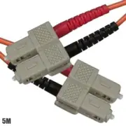 5M SC to SC OM2 Duplex Multi Mode 50/125 Fiber Optic Optical Patch Cable Cord