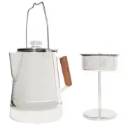 Stainless Steel Coffee Percolator – 14 Cup Stovetop & Camping Coffee Pot (71 oz)