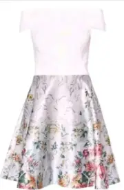 Ted Baker Atisana Patchwork Bardot Dress, Ted 0 US 2