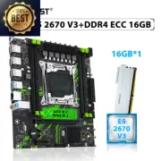 X99 PR9 Motherboard Combo LGA 2011-3 Xeon Kit E5 2670 V3 CPU DDR4 ECC 16GB Memor