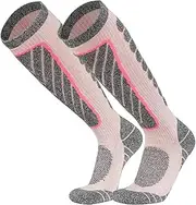 [Generic] Ski Socks Knee High Casual Boot Socks Hiking Socks Winter Snow d Thermal Socks Womens Mens for Skiing 339 B