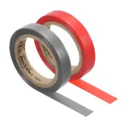 2Pcs 26Ft Tennis Racket Badminton Racquet Grip Finishing Tapes, Red/Grey