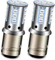 Ruiandsion BAZ15D LED Bulb Red 3030 21SMD Chips 10-60V LED Backup Reverse Tail Brake Lights for Cars, Trucks, Non-Polarity (Pack of 2)