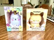 Lot of 2 Moodlight KittyCorn & Shiba.New